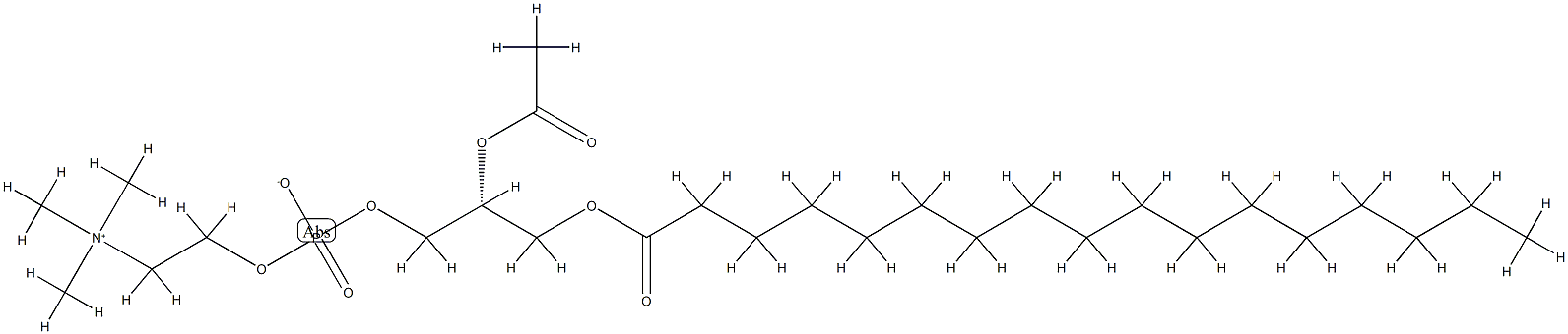 3,5,9-Trioxa-4-phosphahexacosan-1-aminium,7-(acetyloxy)-4-hydroxy-N,N,N-trimethyl-10-oxo-,innersalt,4-oxide,(R)-(9] Struktur