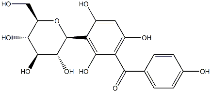 Iriflophene 3-C-beta-D-glucopyraside Struktur