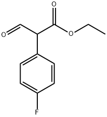 Benzeneacetic acid, 4-fluoro-.alpha.-forMyl-, ethyl ester Struktur