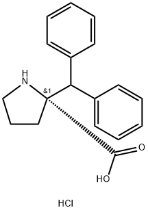 (R)-Alpha-Benzhydryl-ProHCl Struktur