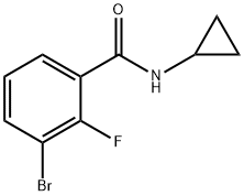 3-BROMO-N-CYCLOPROPYL-2-FLUOROBENZAMIDE Struktur