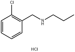 N-(2-chlorobenzyl)-1-propanamine hydrochloride Struktur