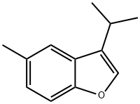 Benzofuran,3-isopropyl-5-methyl-(6CI) Struktur