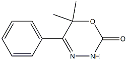 2H-1,3,4-Oxadiazin-2-one,3,6-dihydro-6,6-dimethyl-5-phenyl-(9CI) Struktur