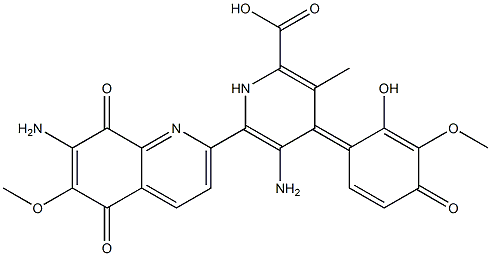 10'-O-demethylstreptonigrin Struktur