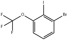 1-BROMO-2-IODO-3-(TRIFLUOROMETHOXY)BENZENE Struktur