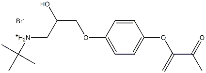 3-BUTEN-2-ONE, 3-(4-(3-((1,1-DIMETHYLETHYL)AMINO)-2-HYDROXYPROPOXY)PHE NOXY)-, HY Struktur