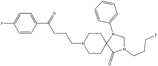 N-(3-fluoropropyl)spiroperidol Struktur