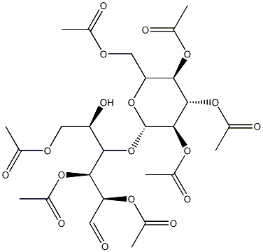 2,3,6,2',3',4',6'-hepta-O-acetylcellobiose Struktur