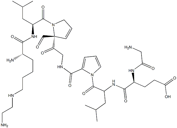 cyclo(glutamyl-leucyl-prolyl-glycyl-lysyl-leucyl-prolyl-glycyl)cyclo(1-gamma-5-epsilon)glycine Struktur