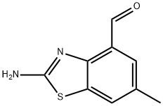 4-Benzothiazolecarboxaldehyde,2-amino-6-methyl-(9CI) Struktur