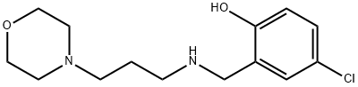 4-chloro-2-({[3-(morpholin-4-yl)propyl]amino}methyl)phenol Struktur