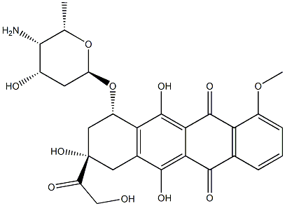 4'-amino-3'-hydroxydoxorubicin Struktur