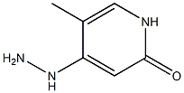 2(1H)-Pyridinone,4-hydrazino-5-methyl-(9CI) Struktur