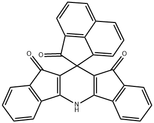 6,12-dihydro-1',5,7(2'H)-dioxospiro(diindeno[1,2-b:2,1-e]pyridine-6,2'-acenaphthylene) Struktur