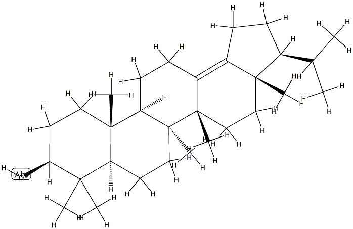 (8α,14β,17β,21β)-B':A'-Neogammacer-13(18)-en-3β-ol Struktur