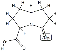 1H-Pyrrolizine-3-carboxylicacid,hexahydro-5-oxo-(9CI) Struktur