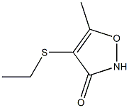 3(2H)-Isoxazolone,4-(ethylthio)-5-methyl-(9CI) Struktur