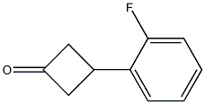 3-(2-fluorophenyl)cyclobutanone Struktur