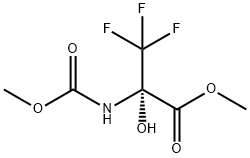 methyl 3,3,3-trifluoro-2-hydroxy-2-[(methoxycarbonyl)amino]propanoate Struktur