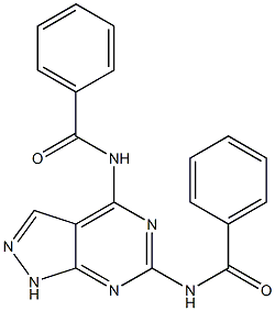 4,6-dibenzamidopyrazole(3,4-d)pyrimidine Struktur