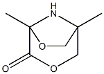 3,6-Dioxa-8-azabicyclo[3.2.1]octan-4-one,1,5-dimethyl-(9CI) Struktur