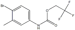 2,2,2-trifluoroethyl 4-bromo-3-methylphenylcarbamate Struktur