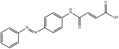 (E)-4-oxo-4-{4-[(E)-2-phenyldiazenyl]anilino}-2-butenoic acid Struktur