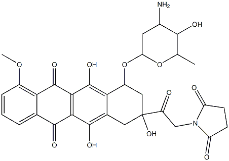 14-N-succinimidocarminomycin Struktur