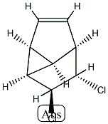 Cyclopropa[cd]pentalene, 1,2-dichloro-1,2,2a,2b,4a,4b-hexahydro-, (1-alpha-,2-ba-,2a-alpha-,2b-alpha-,4a-alpha-,4b-alpha-)- (9CI) Struktur