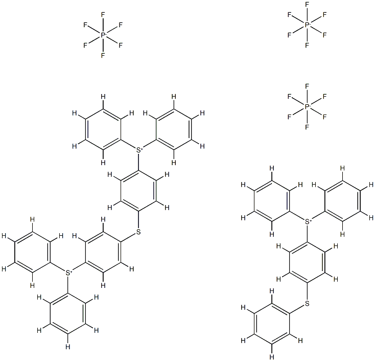 TRIARYLSULFONIUM HEXAFLUOROPHOSPHATE SAL TS, MIXED,50% IN PROPYLENE CARBONAT Struktur