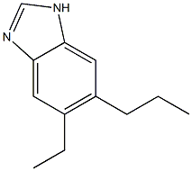 Benzimidazole, 5(or 6)-ethyl-6(or 5)-propyl- (6CI) Struktur