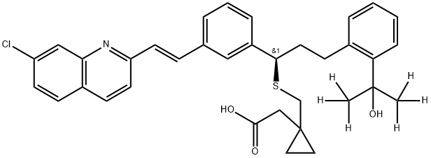 Montelukast-d6 Struktur