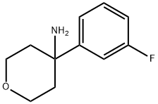 4-(3-Fluorophenyl)tetrahydro-2H-pyran-4-amine Struktur