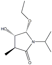 2-Pyrrolidinone,5-ethoxy-4-hydroxy-3-methyl-1-(1-methylethyl)-,[3S-(3alpha,4bta,5bta)]-(9CI) Struktur