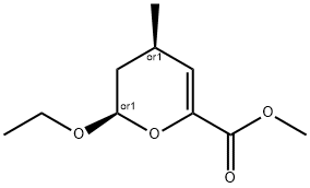 2H-Pyran-6-carboxylicacid,2-ethoxy-3,4-dihydro-4-methyl-,methylester,(2R,4R)-rel-(9CI) Struktur