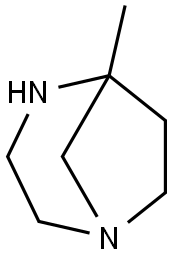 1,4-Diazabicyclo[3.2.1]octane,5-methyl-(9CI) Struktur