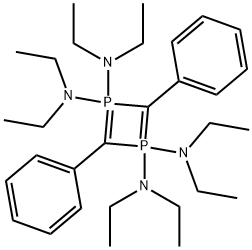 N1,N1,N1,N1,N3,N3,N3,N3-octaethyl-2,4-diphenyl-1$l^{5},3$l^{5}-diphosp hacyclobuta-1,3-diene-1,1,3,3-tetramine Struktur