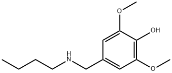 4-[(butylamino)methyl]-2,6-dimethoxyphenol Struktur