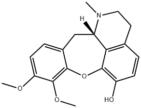 [12aS,(+)]-1,2,3,12aβ-Tetrahydro-1-methyl-8,9-dimethoxy-12H-[1]benzoxepino[2,3,4-ij]isoquinoline-6-ol Struktur