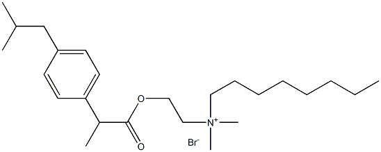 ibuprofen dimethyl aminoethanol octyl Struktur