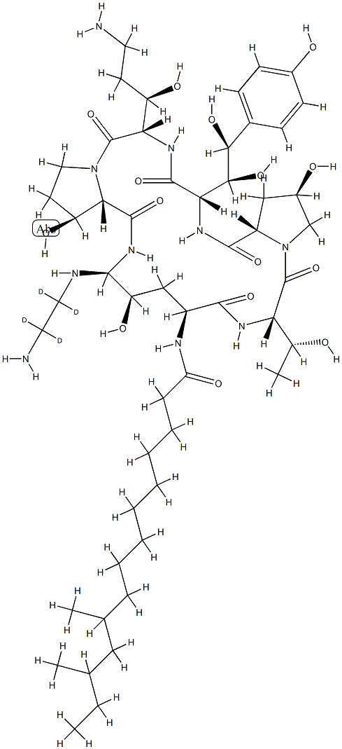 Caspofungin Acetate-d4 Struktur