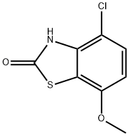 2(3H)-Benzothiazolone,4-chloro-7-methoxy-(9CI) Struktur