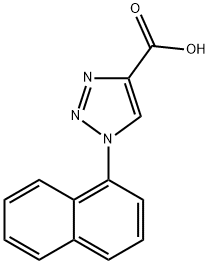 1-(naphthalen-1-yl)-1H-1,2,3-triazole-4-carboxylic acid Struktur