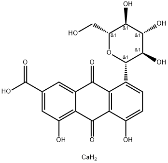 RHEIN-8-GLUCOSIDE Struktur