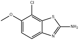 2-Benzothiazolamine,7-chloro-6-methoxy-(9CI) Struktur