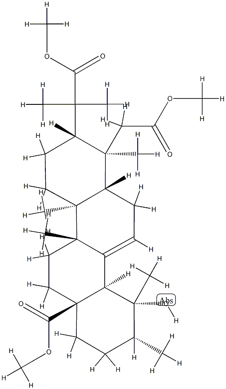 19α-Hydroxy-2,3-secours-12-ene-2,3,28-trioic acid trimethyl ester Struktur