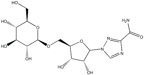 5'-O-glucopyranosyl ribavirin Struktur