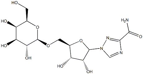 5'-O-galactopyranosyl ribavirin Struktur