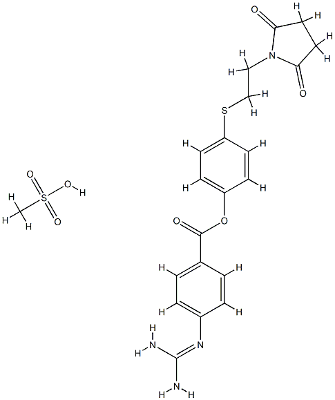 Patomostat mesilate Struktur